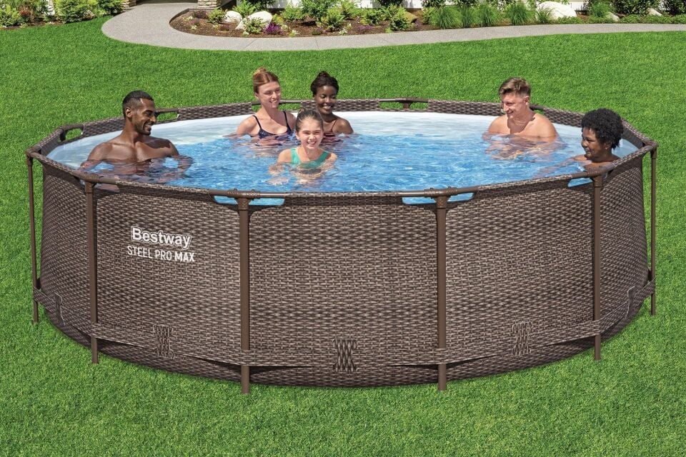 Steel Pro MAX 12'' x 39.5''/3.66m x 1.00m Round Pool Set