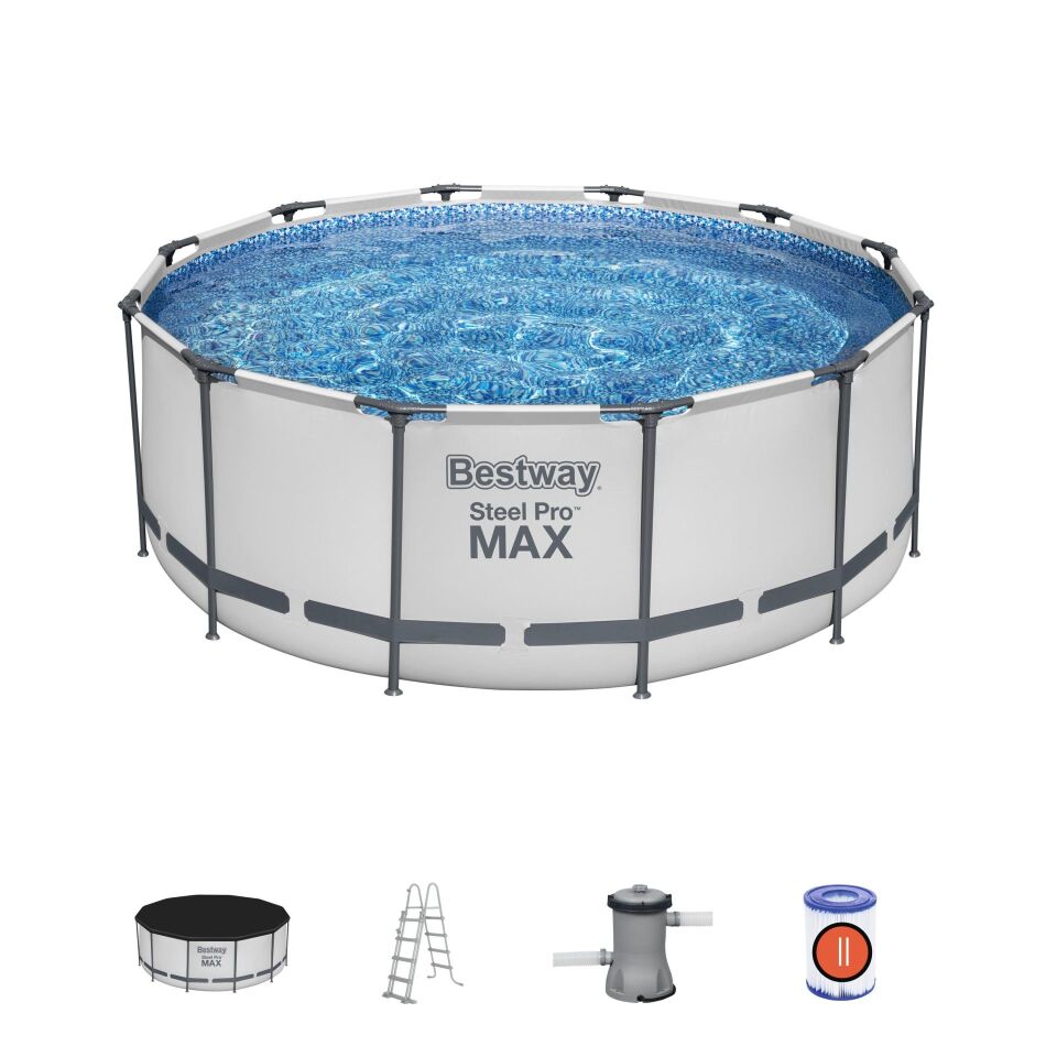 Bestway Prefabrik Havuz Steel Pro MAX  Prefabrik Yer Üstü Çember Havuz Seti 3,66 m x 1,22 m 56420