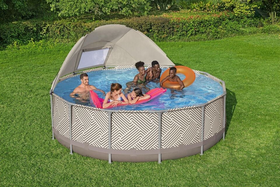 Steel Pro MAX 13'' x 42''/3.96m x 1.07m Canopy Round Pool Set