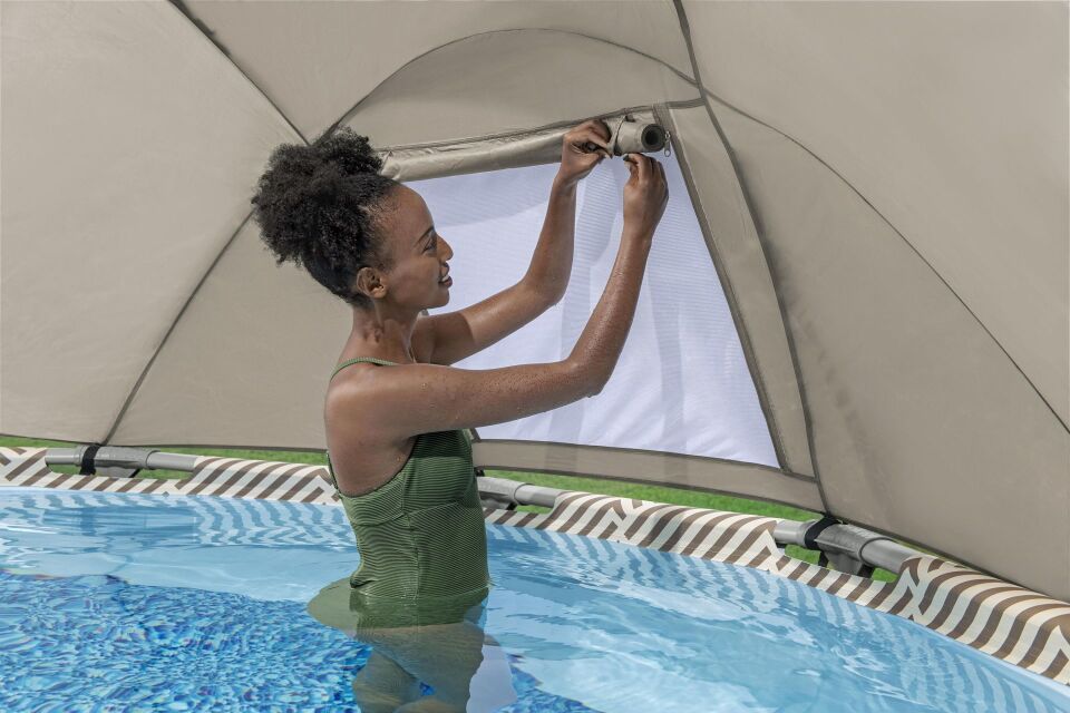 Steel Pro MAX 13'' x 42''/3.96m x 1.07m Canopy Round Pool Set