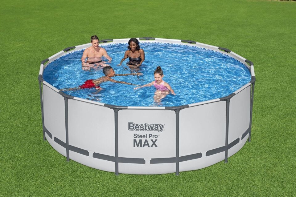 Bestway ® 5618W Steel Pro Max™ Prefabrik Yer Üstü Çember Havuz Seti 3,96 M X 1,22 M