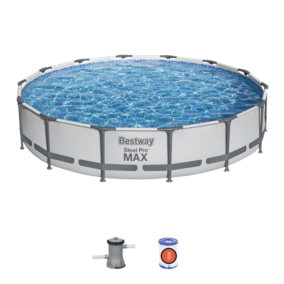 Bestway Prefabrik Havuz Steel Pro MAX  Prefabrik Yer Üstü Havuz Seti 4,27 m x 84 cm 56595