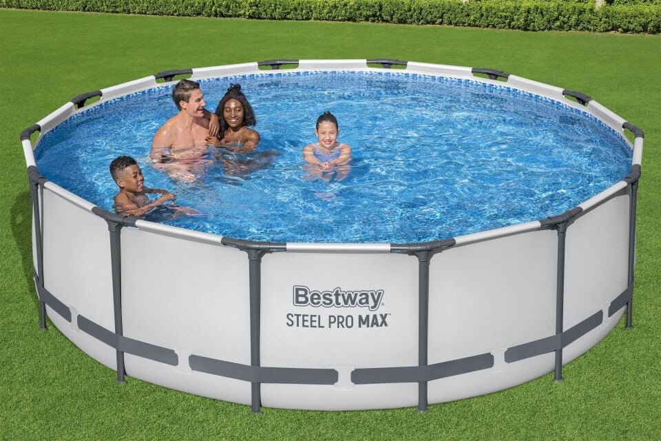 Bestway Prefabrik Havuz Steel Pro MAX  Prefabrik Yer Üstü Çember Havuz Seti4,27 m x 1,07 m 56950