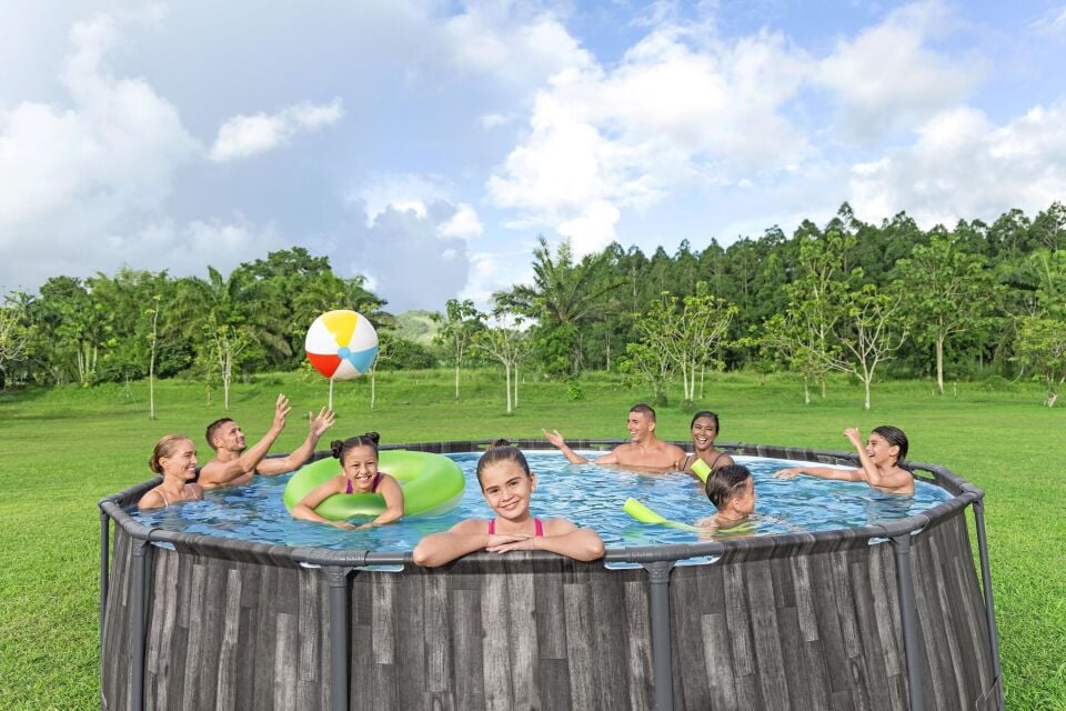 Bestway® 5614Z Steel Pro MAX™ Prefabrik Yer Üstü Çember Havuz Seti 4,27 m x 1,07 m