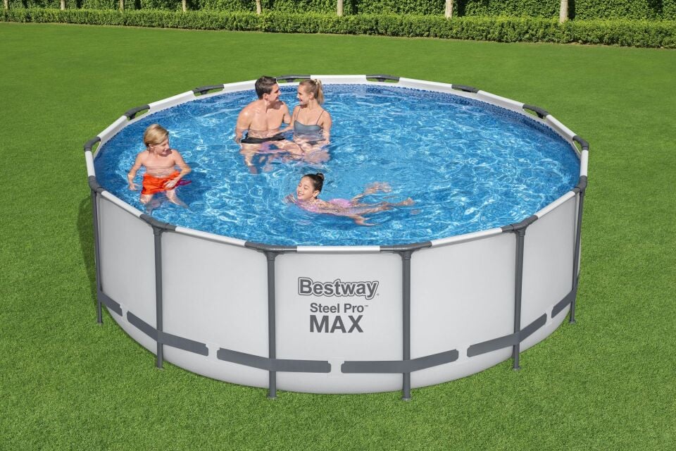 Bestway ® 5612x Steel Pro Max™ Prefabrik Yer Üstü Çember Havuz Seti 4,27 M X 1,22 M