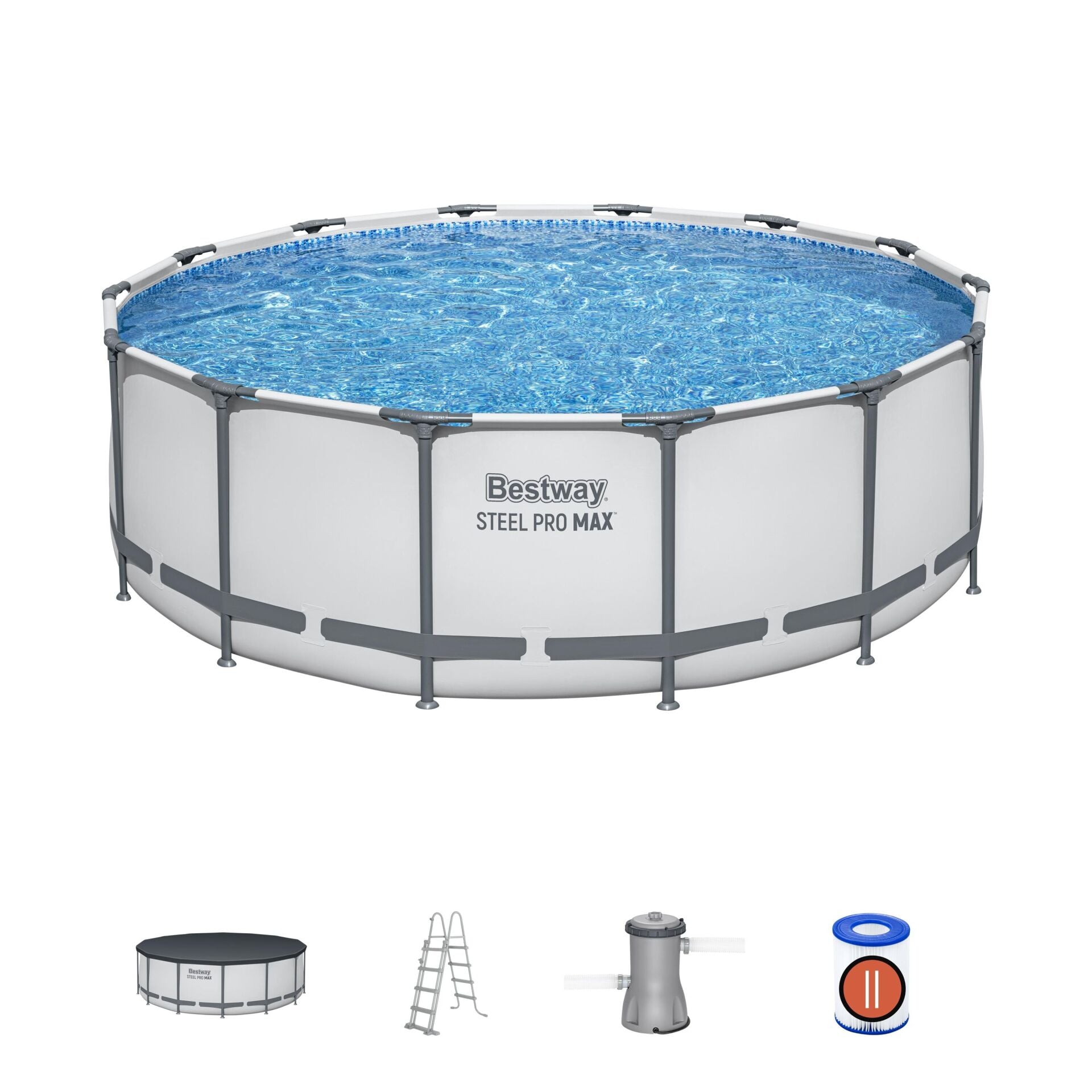 Bestway 5612X Steel Pro MAX  Prefabrik Yer Üstü Çember Havuz Seti 4,27 m x 1,22 m