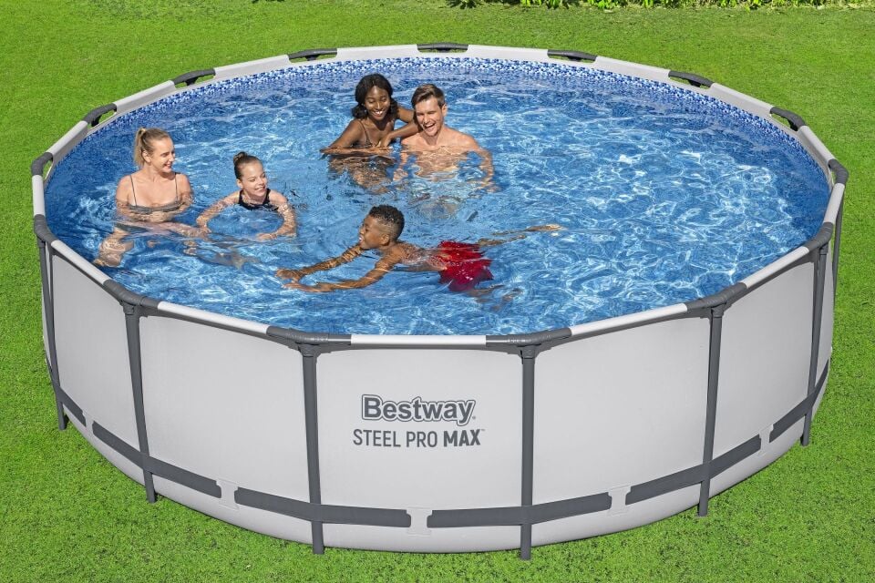 Steel Pro MAX 15'' x 48''/4.57m x 1.22m Round Pool Set