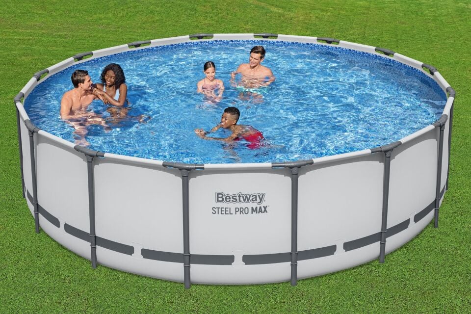 Bestway 5612Z Steel Pro MAX  Prefabrik Yer Üstü Çember Havuz Seti 4,88 m x 1,22 m