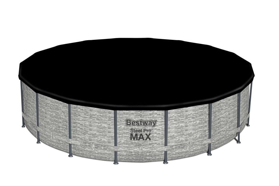 Bestway® 5618Y Steel Pro MAX™ Prefabrik Yer Üstü Çember Havuz Seti 5,49 m x 1,22 m