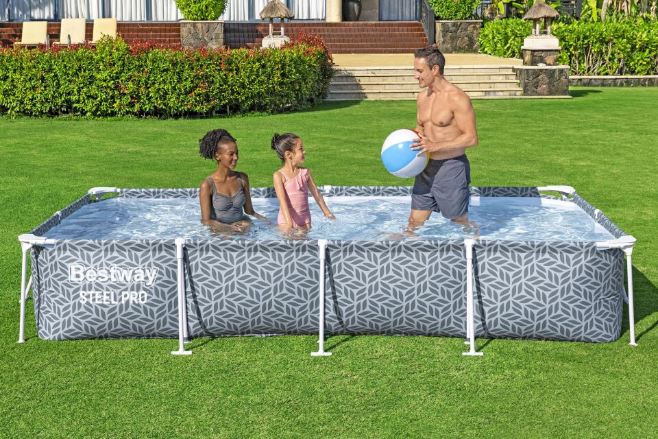 Steel Pro®   12' x 6'7'' x 26''/3.66m x 2.01m x 66cm Pool Set