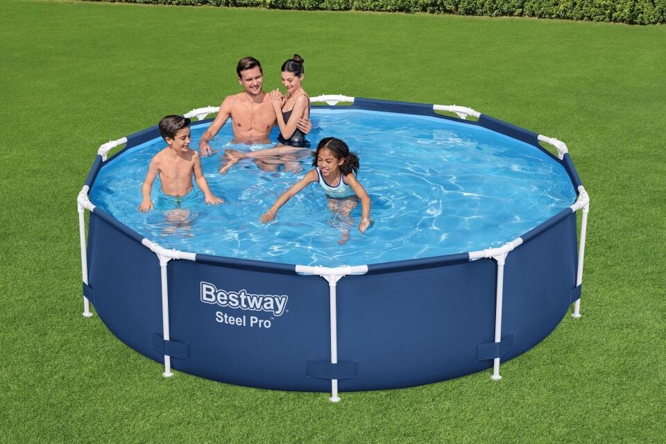 Bestway Prefabrik Havuz Steel Pro Yer Üstü Prefabrik Çember Havuz Seti 3,05 m x 76 cm 56679
