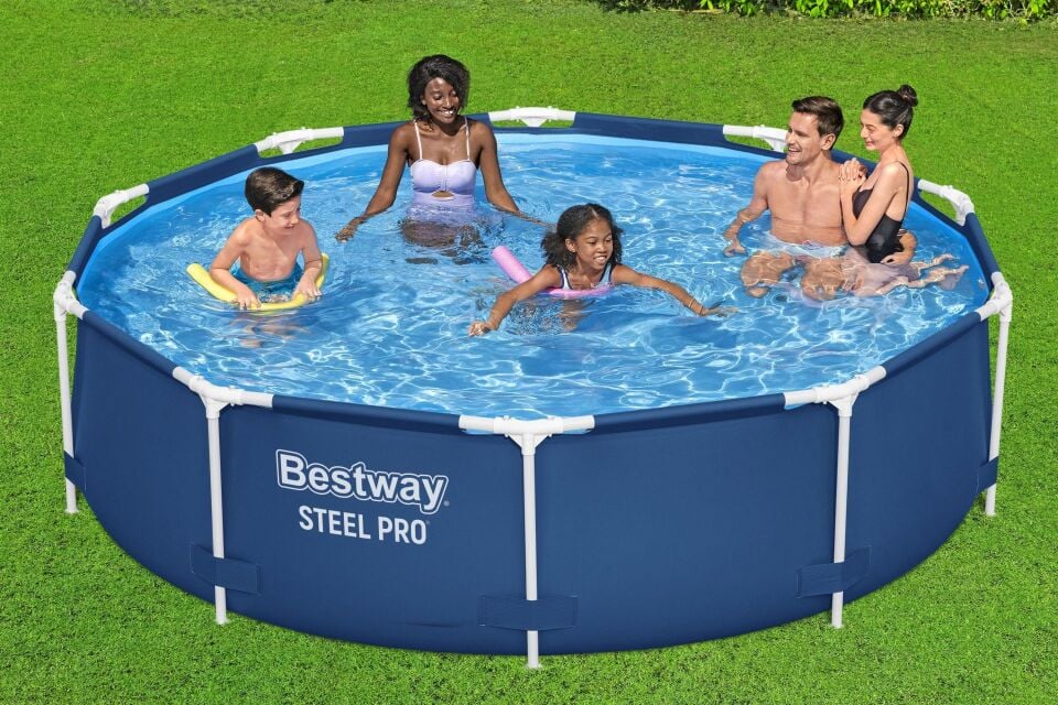 Bestway Prefabrik Havuz Steel Pro Yer Üstü Prefabrik Çember Havuz Seti 3,05 m x 76 cm 56679