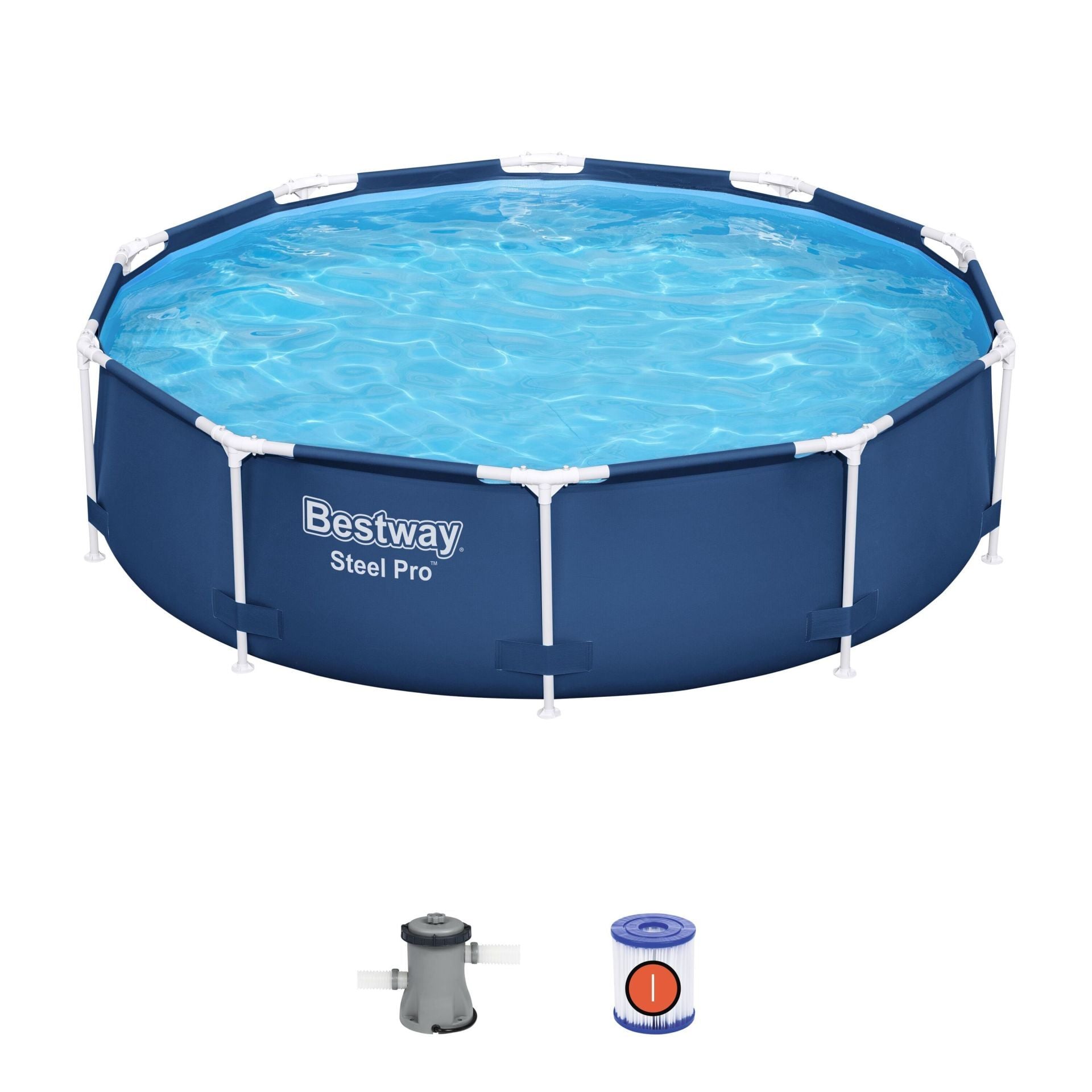 Bestway Prefabrik Havuz Steel Pro Yer Üstü Prefabrik Çember Havuz Seti 3,05 m x 76 cm 56679