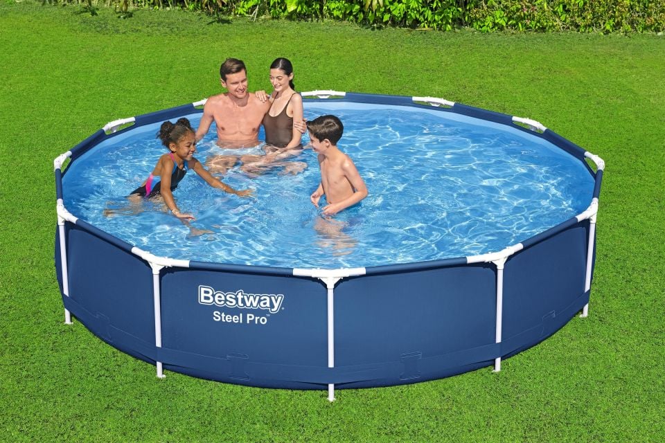 Bestway® 56706 Steel Pro® Prefabrik Yer Üstü Çember Havuz Seti 3,66 m x 76 cm
