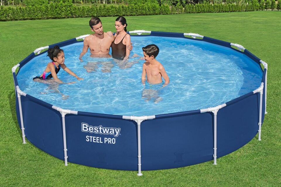Bestway 56706 Steel Pro MAX Yer Üstü Prefabrik Çember Havuz 3,66 m x 76 cm