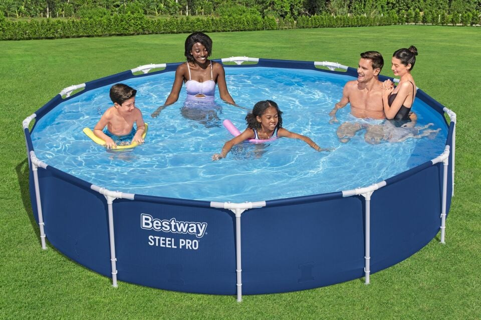 Bestway 56706 Steel Pro MAX Yer Üstü Prefabrik Çember Havuz 3,66 m x 76 cm