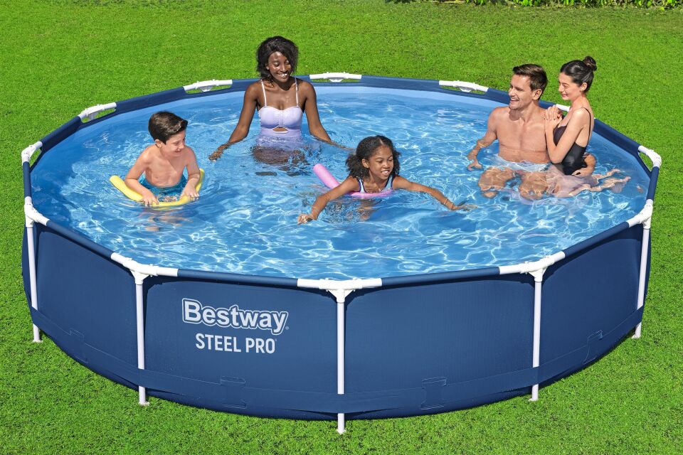 Bestway® 56681 Steel Pro® Prefabrik Yer Üstü Çember Havuz Seti 3,66 m x 76 cm