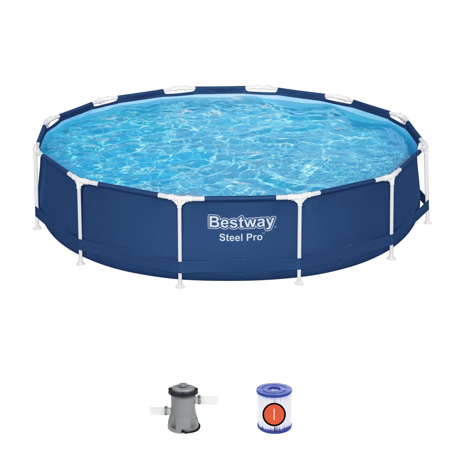 Steel Pro 12'' x 30''/3.66m x 76cm Round Pool Set