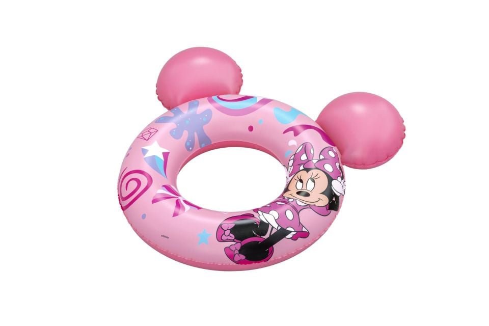 9102N Disney® Splash Pal™ Minnie Mouse Simit - Pembe Kulaklı  65 cm x 66 cm