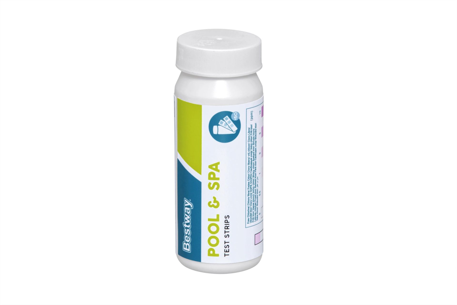 Bestway® 58142 Havuz & Spa 3'lü Kimyasal Test Şeridi 50'lik Paket