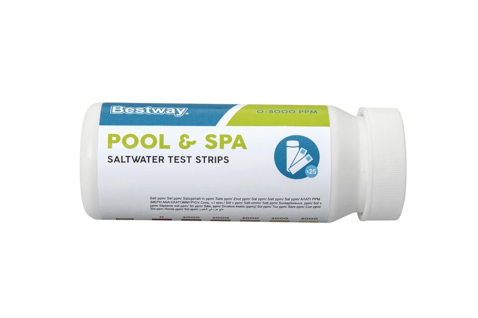 Bestway 58767 Havuz & Spa Tuzlu Su Test Şeridi 25 li Paket